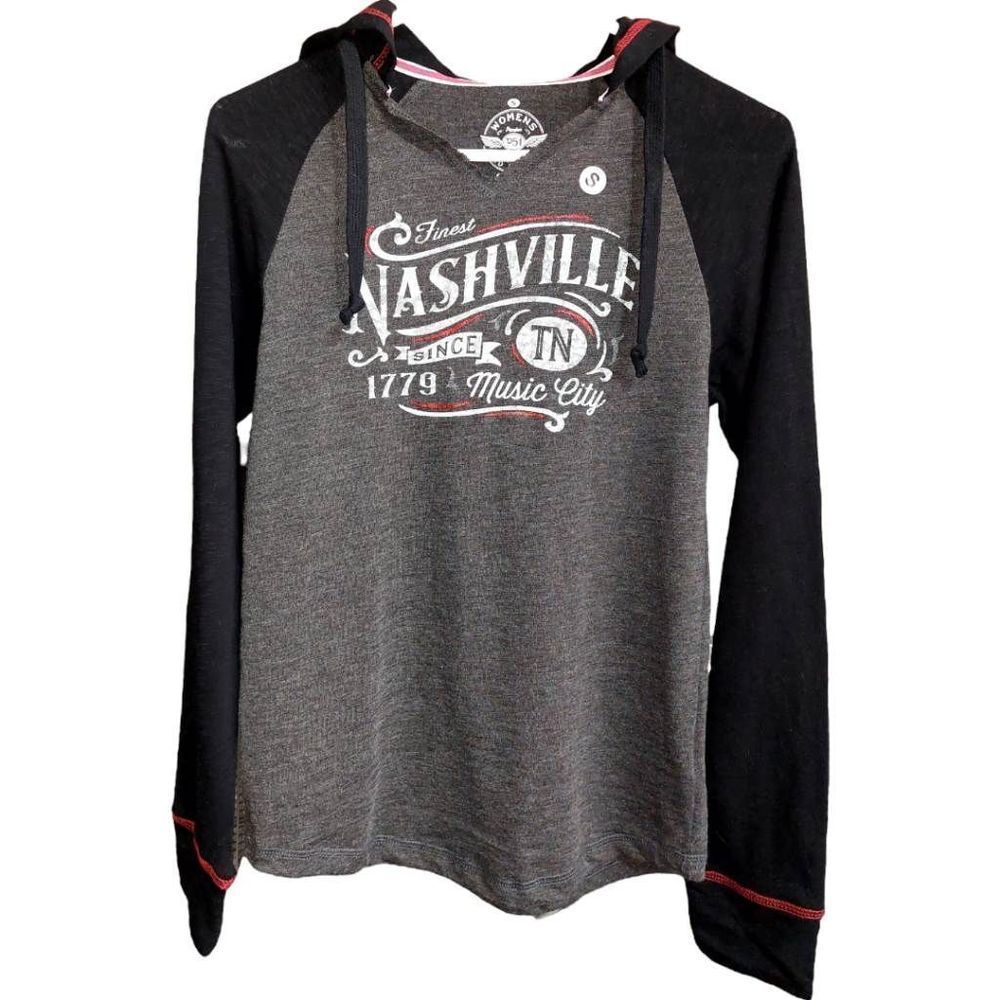 Women's Red Thread P51 Nashville Tennessee Hooded Sweatshirt Hoodie Music, Small